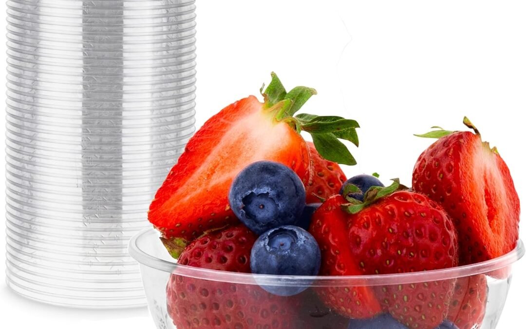 Wholesale Stock Your Home 50 Count Elegant Plastic Bowls with Floral Design – 6oz Clear Single Serving Dessert Bowls for Catering Manufacturer