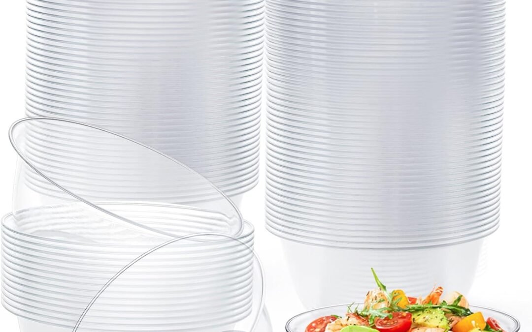 Wholesale Tebery 100 Pack Clear Premium Plastic Bowls, 12 OZ Disposable Hard Soup Bowl Salad Bowl, Dessert Size Party Bowls For Wedding, Catering, Parties, Buffets, Events, Or Everyday Use Manufacturer