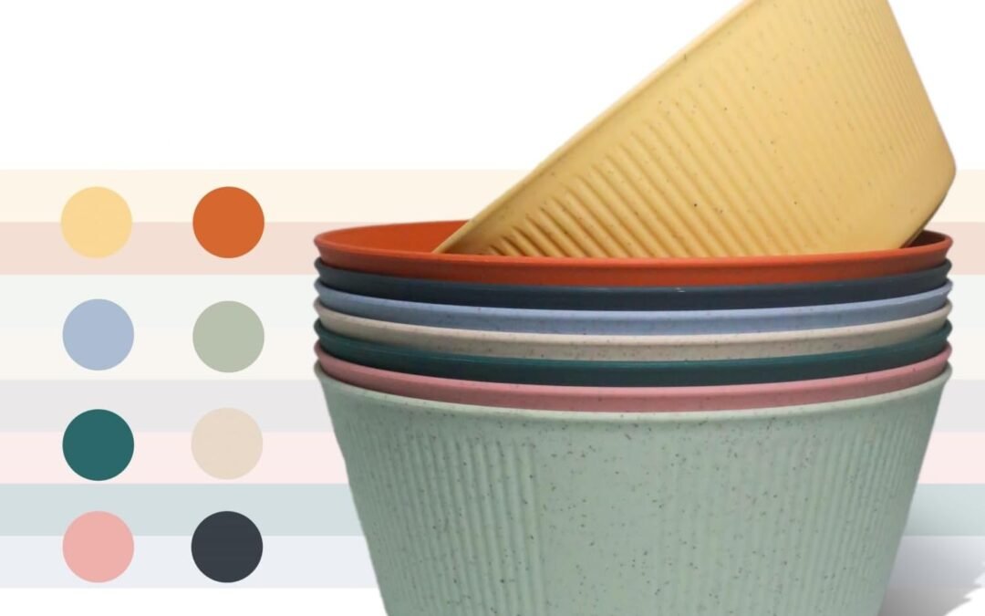 Wholesale WANBY Plastic Bowls Set Large Salad Bowls Lightweight Unbreakable Dinner Bowls Set Dishwasher & Microwave Safe (8 Pack 54Oz) Manufacturer
