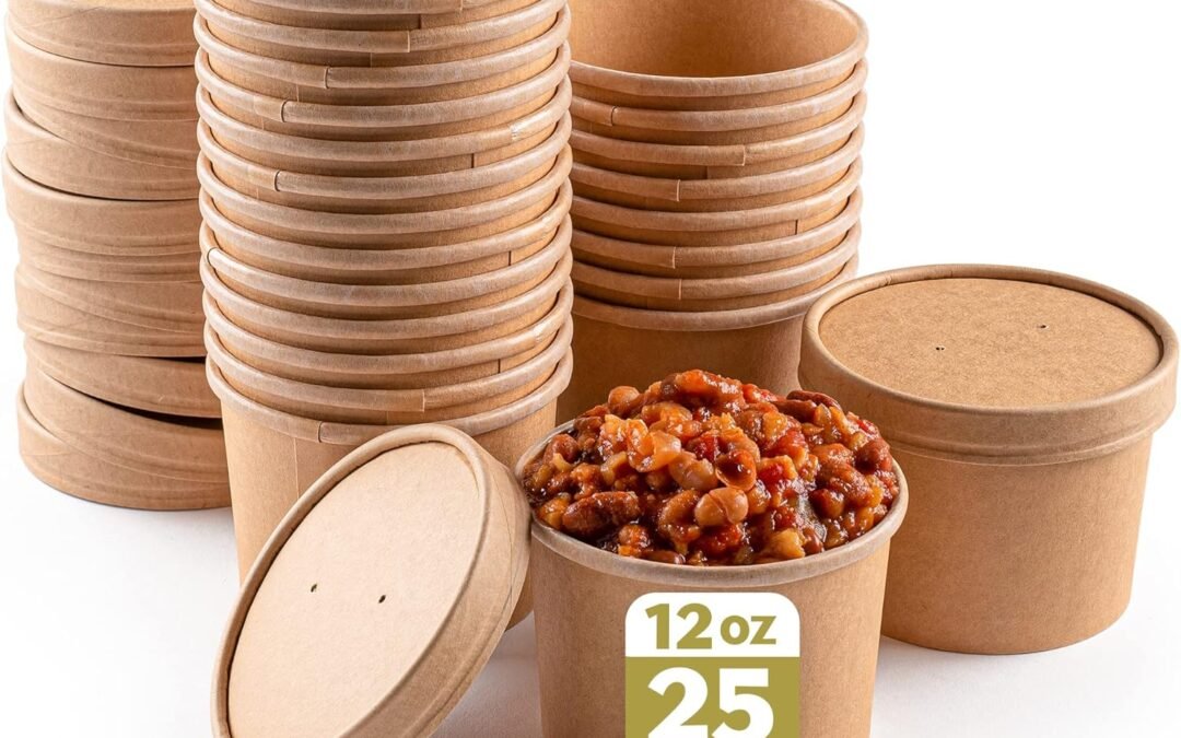 brheez Compostable Soup Containers with Lids 12 Ounce Disposable Eco Friendly PLA to-Go Cups with Vented Lids Perfect for Soup, Chile Steamed Veggies or Ice Cream – 25 Bowls Manufacturer & Supplier
